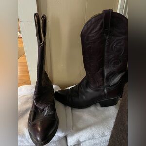 Men's vintage Leather Cowboy Boots Sz 9.5